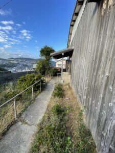 【空き家長崎】伊良林2丁目Ⅱ　玄関から新大工方面の景色がよくみえます